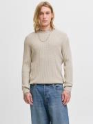 Jack & Jones Gebreide trui JJEEMIL KNIT CABLE CREW NECK NOOS