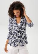 Aniston CASUAL Sweatblazer met expressief bloemenmotief