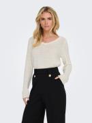 Only Trui met V-hals ONLGEENA L/S V-NECK KNT NOOS