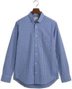 Gant Overhemd met lange mouwen REG POPLIN GINGHAM SHIRT met logoborduu...