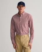 Gant Overhemd met lange mouwen REG POPLIN GINGHAM SHIRT met logoborduu...