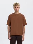 SELECTED HOMME Shirt met ronde hals SLHLOOSEOSCAR SS O-NECK TEE NOOS