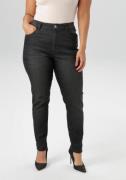 Aniston PLUS Skinny fit jeans regular taille - in subtiele used-wassin...