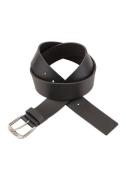 HUGO Blue Leren riem Berker_Sz40 met boss-tekst