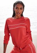 H.I.S Sweatshirt met piping op de borst, loungewear