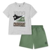Converse T-shirt short CNVB RETRO REMIX SS+WOVEN SHOR (2-delig)