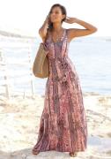 Buffalo Maxi-jurk met modieuze volants en all-over print, zomerjurk, s...