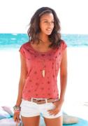 Beachtime Shirt met korte mouwen Met lichtdoorlatende sterren (Set van...