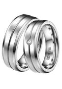 DOOSTI Trouwring Sieraden cadeau roestvrijstalen trouwring partnerring...