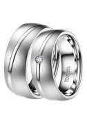 DOOSTI Trouwring Sieraden cadeau roestvrijstalen trouwring partnerring...