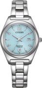 Citizen Solarhorloge EW2601-81L Horloge, dameshorloge, titanium, datum...