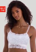 Vivance Bralette-bh van bloemige kant in lichte lange vorm, sexy linge...