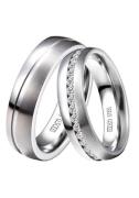 DOOSTI Trouwring Sieraden cadeau roestvrijstalen trouwring partnerring...