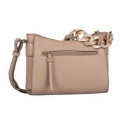 Gabor Schoudertas Ilona uit licht nerf leerimitat met tweekleurige kun...