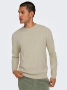 ONLY & SONS Gebreide trui ONSLOUI REG 12 MEL CREW KNIT NOOS