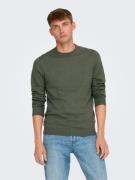 ONLY & SONS Gebreide trui ONSLOUI REG 12 MEL CREW KNIT NOOS