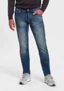 Bruno Banani Straight jeans Dylan rechte pasvorm, used-wassing, lage t...