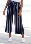 Lascana Culotte in paperbag look, luchtige jersey broek, casual (Met e...