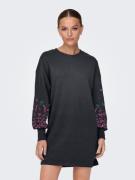 Only Sweatjurk ONLBROOKE LS SHORT DRESS FLOWER SWT NOOS
