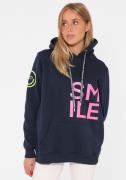 Zwillingsherz Hoodie Alissa met smile-print