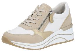 Remonte Sneakers met sleehak , vrijetijdsschoen, lage schoen, vetersch...