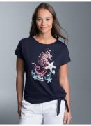 Trigema T-shirt TRIGEMA T-shirt met zeepaard-print (1-delig)