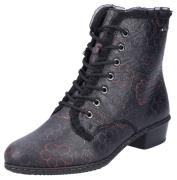 Rieker Veterlaarsjes , veterschoenen, trachtenenkellaars, blokhak, ruc...