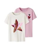 Name It T-shirt NKFKASSIA – Shirt in 2-pack met katoen en print (set, ...