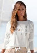 Elbsand Longsleeve Ingiara met logoprint op de voorkant, shirt met lan...
