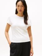 Tommy Hilfiger Shirt met korte mouwen 5X2 RIB SLIM C-NK CAP SLV TEE