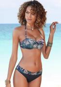 Lascana Beugelbikinitop in bandeaumodel Reese in palmendesign