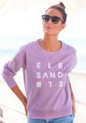 Elbsand Sweatshirt Ylva met logoprint, sportief-casual
