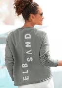 Elbsand Sweatshirt Raina met logoprint op de rug, sportief-casual