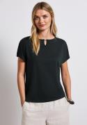 STREET ONE Shirttop met een cut-outdetail