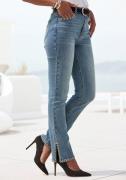 Buffalo 5-pocket jeans met split, studs details, skinny jeans, modieus