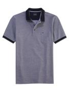 OLYMP Poloshirt Casual Two-tone piqué, zijsplitten in de zoom
