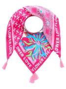 Zwillingsherz Modieus sjaaltje Bloem Liefde met franjes en kleurrijk v...