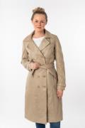 Mauritius Lange, leren jas GWTaruh OT elegante leren trenchcoat met bi...