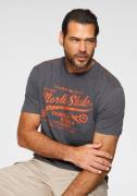 Man's World T-shirt Korte mouwen, bedrukt, ronde hals, van single jers...