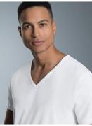 Trigema T-shirt TRIGEMA V-hals (1-delig)