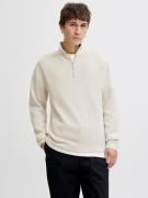 Jack & Jones Schipperstrui JPRBLAMILANO STITCH KNIT HALF ZIP SN