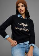 KangaROOS Sweatshirt Lange mouwen, figuurvolgende snit, met print, ron...