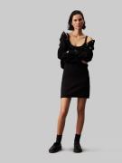 Calvin Klein Jurk met bandjes WOVEN LABEL RIB TANK DRESS