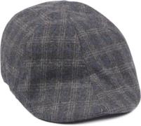 Suitable Peaky Cap Geweven Ruit Grijs -