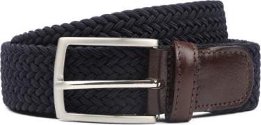 Profuomo Geweven Riem Donkerblauw