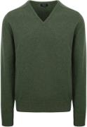 William Lockie Pullover Lamswol Moss Groen V