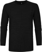 Suitable Katoen Leo Pullover Zwart