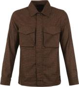 Scotch and Soda Overshirt Wol Blend Bruin