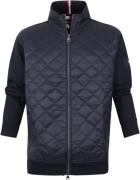 Tommy Hilfiger Plus Vest Diamond Stand Donkerblauw