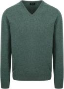 William Lockie Pullover Wol Moorland Groen